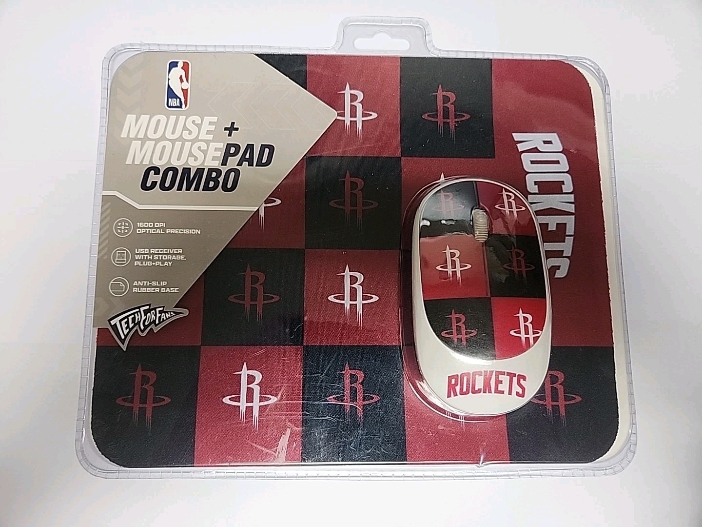 NBA Houston Rockets Wireless Mouse & Mouse Pad Combo Tech for Fans New
