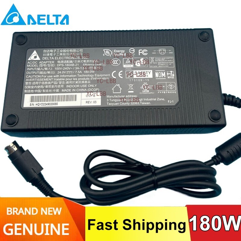 DELTA DPS-180AB-21 Genuine 4PIN DPS-180AB-5A FSP FSP180-AXAN1 AC Adapter Charger