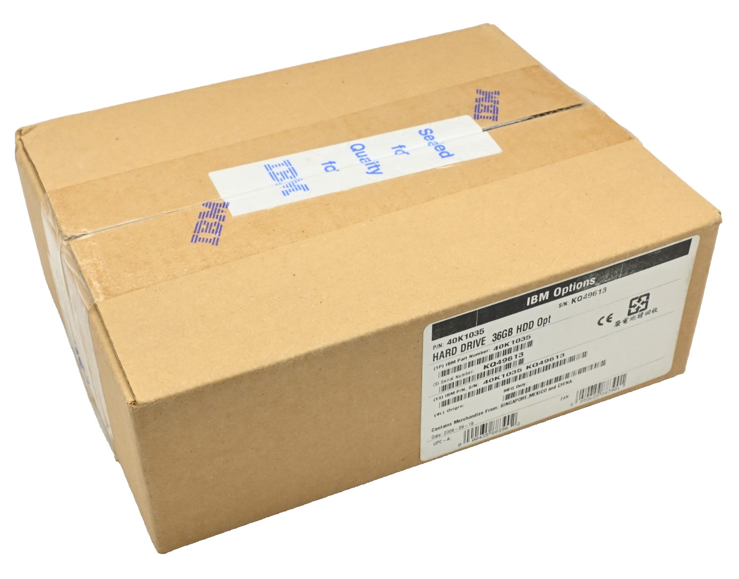 IBM 40K1035 36GB 10000RPM 8MB ULTRA-320 SCSI Hot Swap Hard Drive