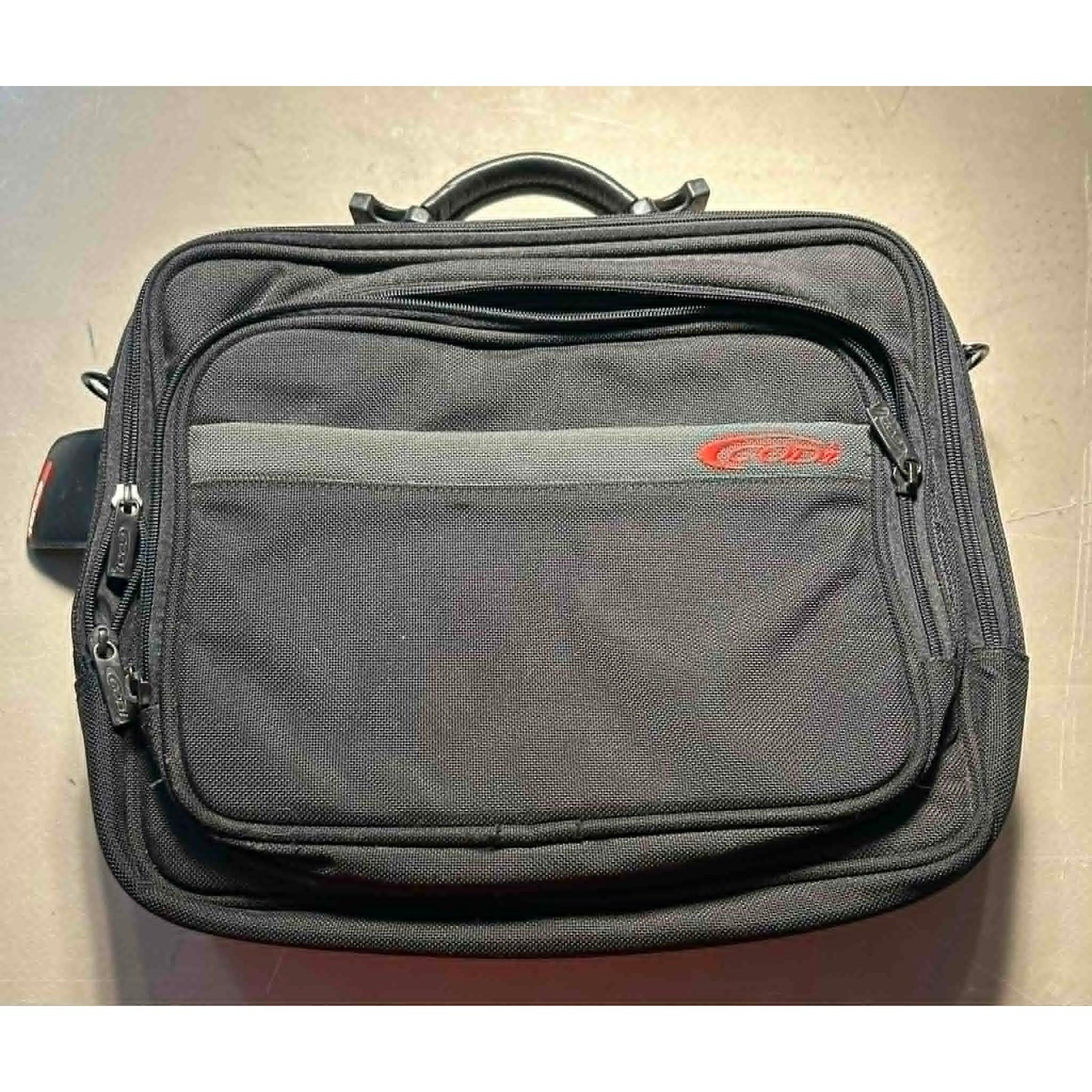 CODi Black Laptop Briefcase With Handle And Shoulder Strap