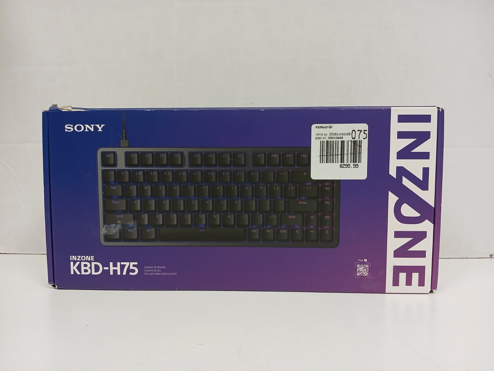 Sony Inzone KBD-H75 Wired Gaming keyboard, Black