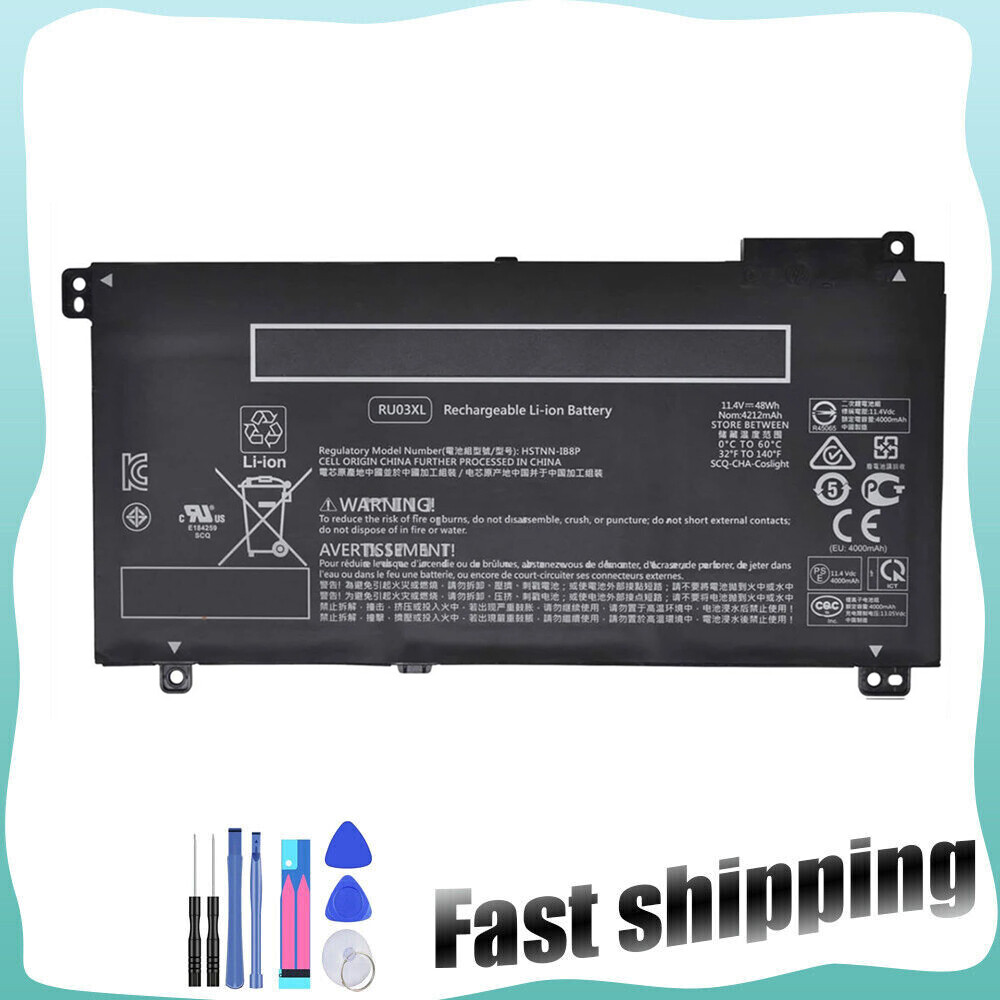 NEW RU03XL L12791-855 Battery For HP ProBook x360 440 G1 11 G3 G4 EE