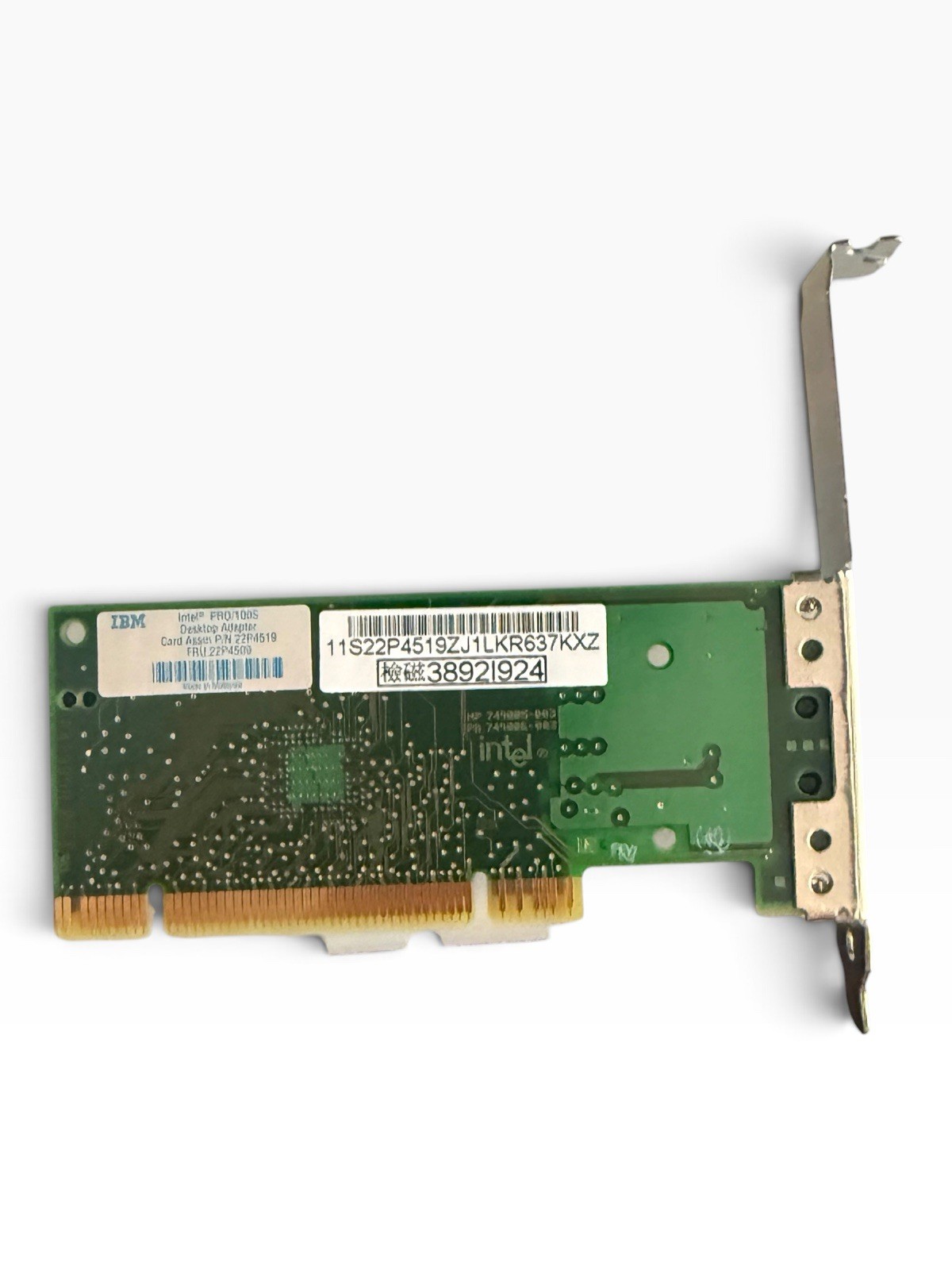 IBM Intel PRO/100S 10/100 PCI Ethernet Adapter 22P4519 FRU 22P4509 Vintage
