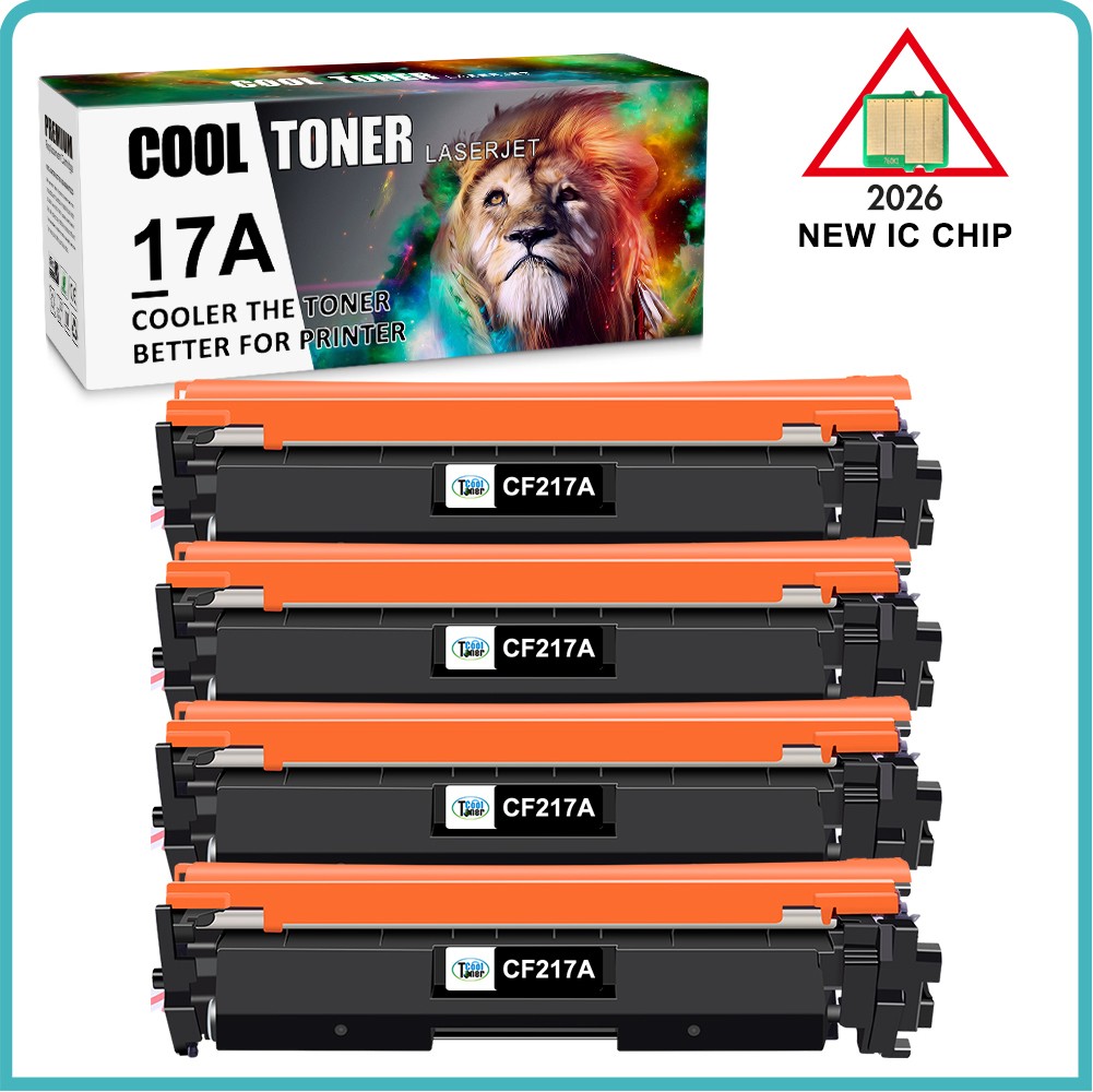 4PK CF217A 17A Toner Cartridge for HP LaserJet Pro M102w M102a MFP M130fw M130nw