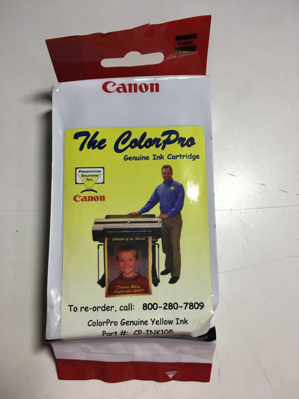 NEW Canon The Colorpro Genuine Ink Cartridge Yellow Ink Part #CP-INK105