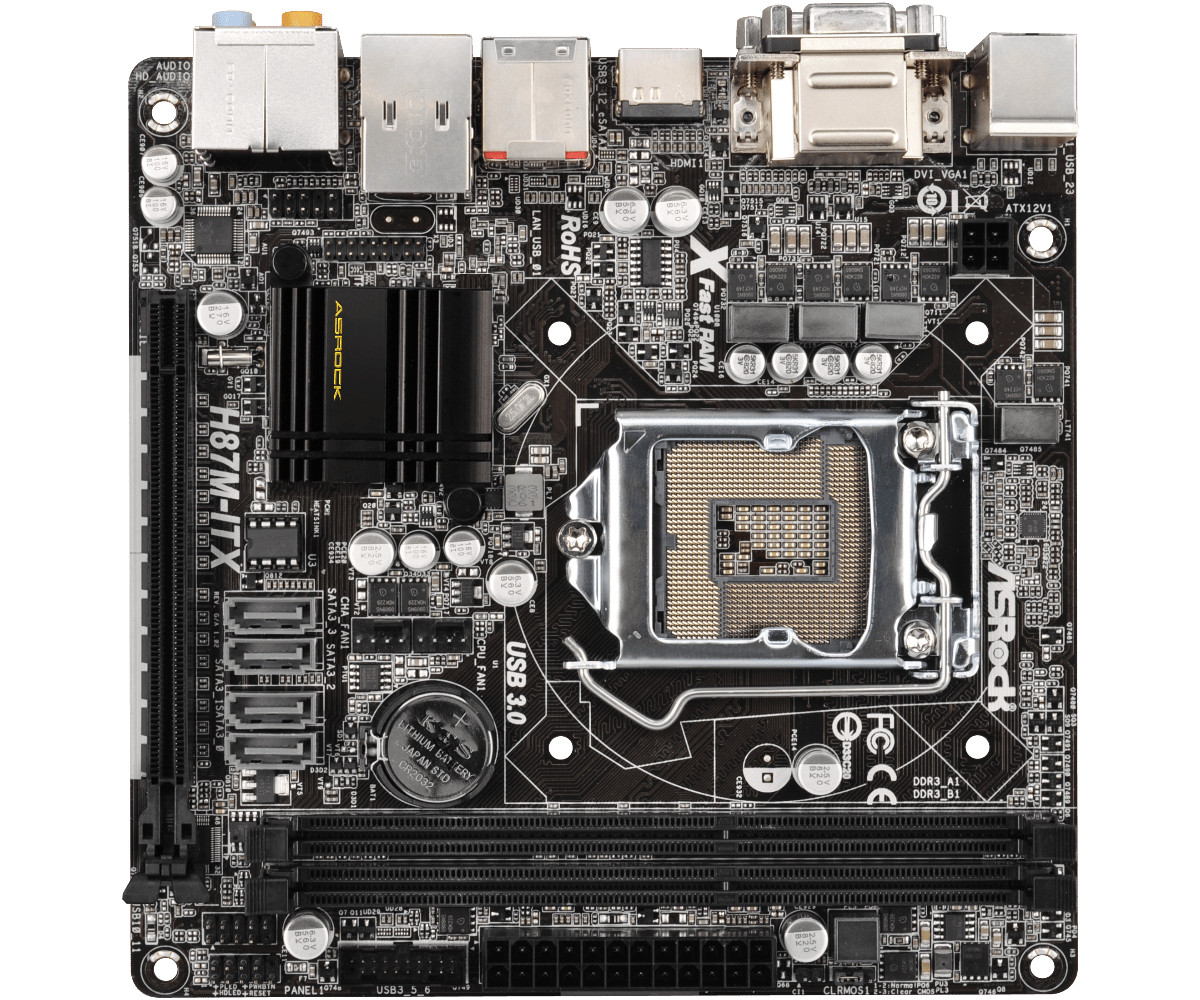 For ASRock H87M-ITX Motherboard LGA1150 DDR3 Mini-ITX Mainboard