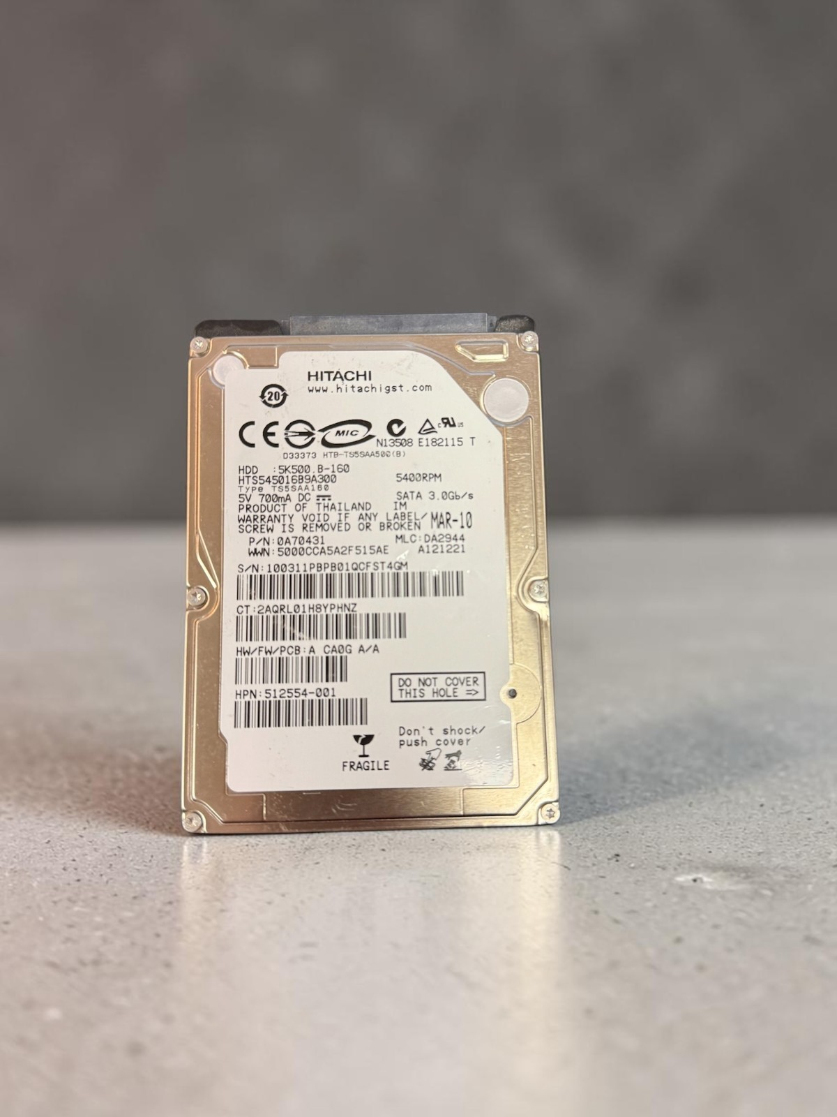 Hitachi HTS545016B9A300 160GB 2.5" SATA 5400 Internal Laptop HDD 30DAYWARRANTY