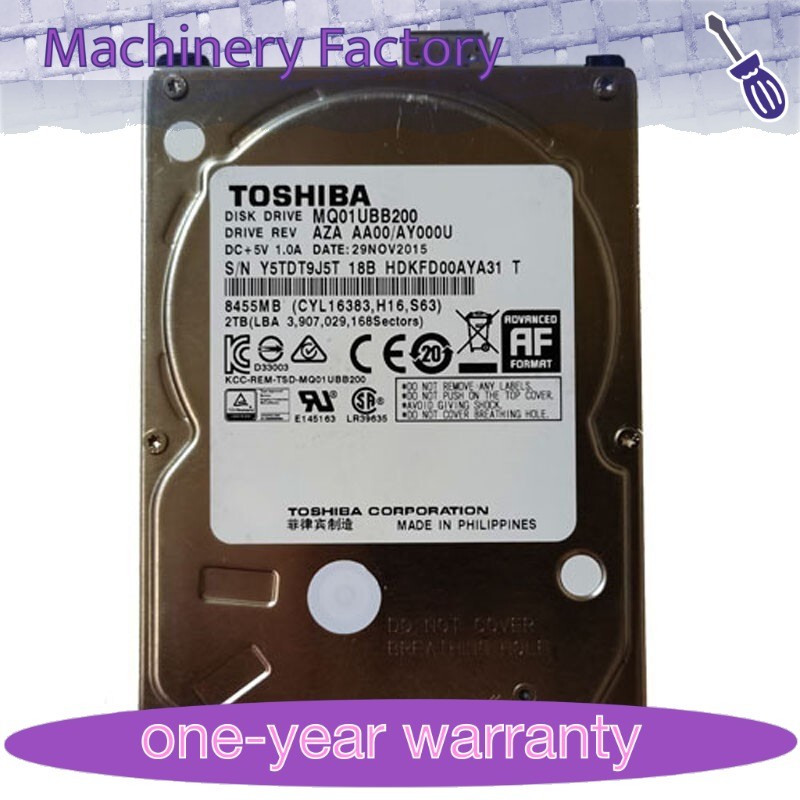 New Toshiba 2TB MQ01UBB200 2.5" USB 3.0 Portable External HDD Hard Disk Drive