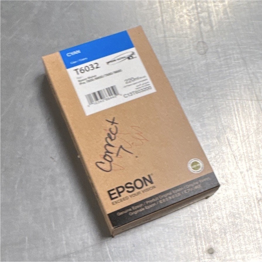 Epson Genuine T6032/C13T603200 Cyan Inkjet Cartridge for Stylus Pro 7800 9800