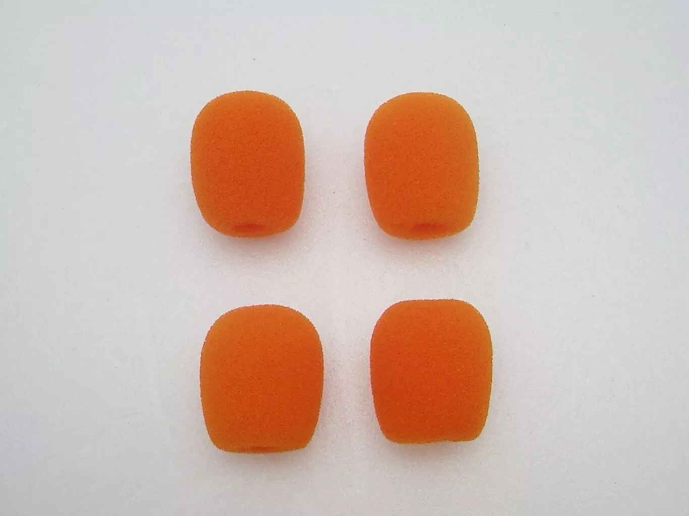 4-pack Orange FOAM Microphone WINDSCREEN for Plantronics Supra Encore headsets