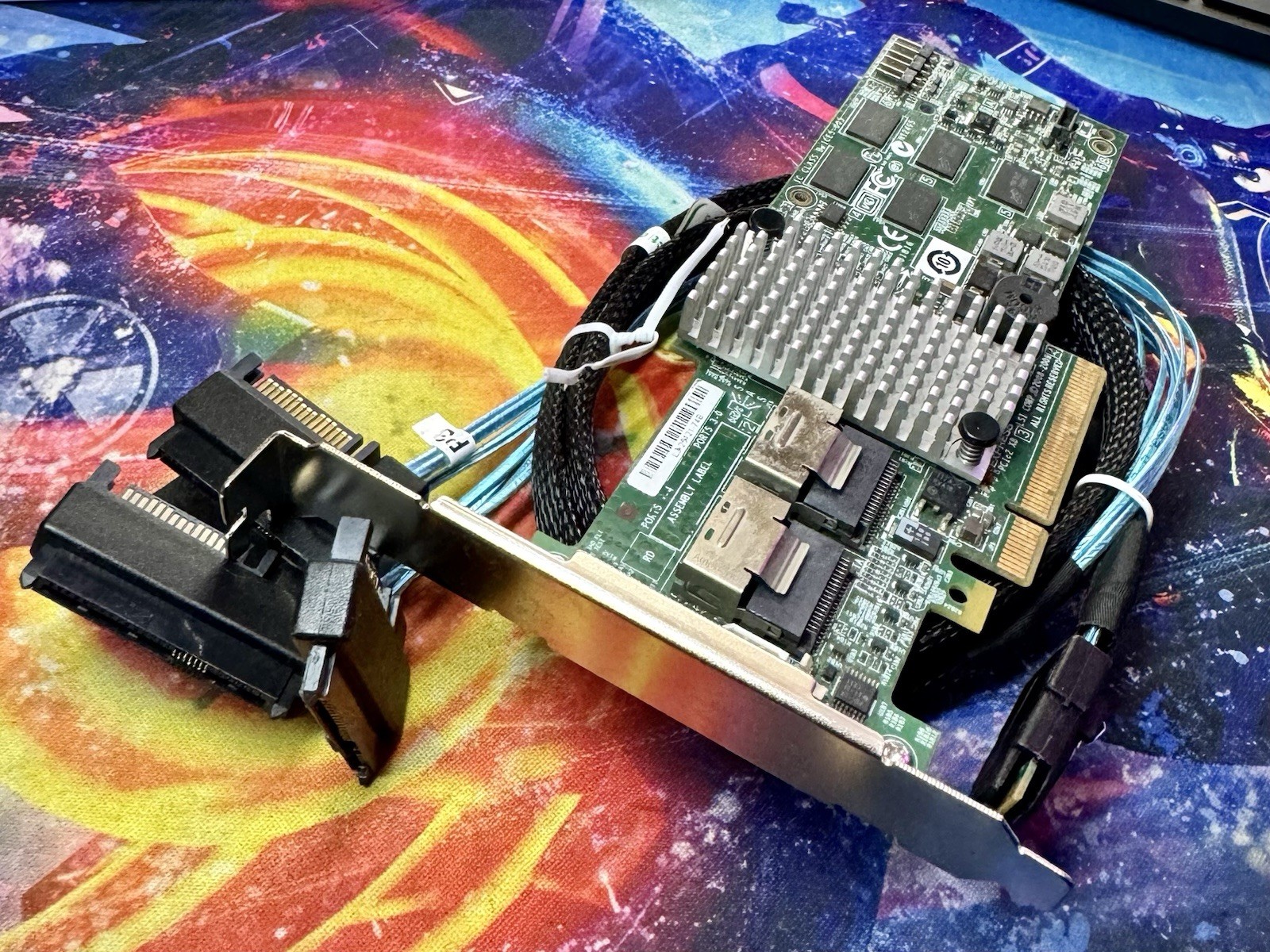 LSI Logic L3-25121-74B MegaRAID SAS 9260-8i 6Gbps PCIe RAID Controller Card + 🔌