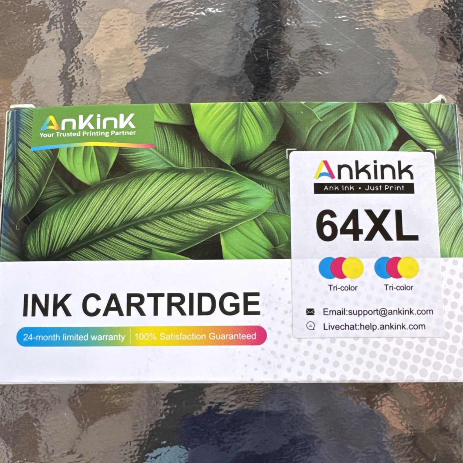 Ankink 64XL Ink Cartridge HP Ink Jet Duo Tri Color Open Box