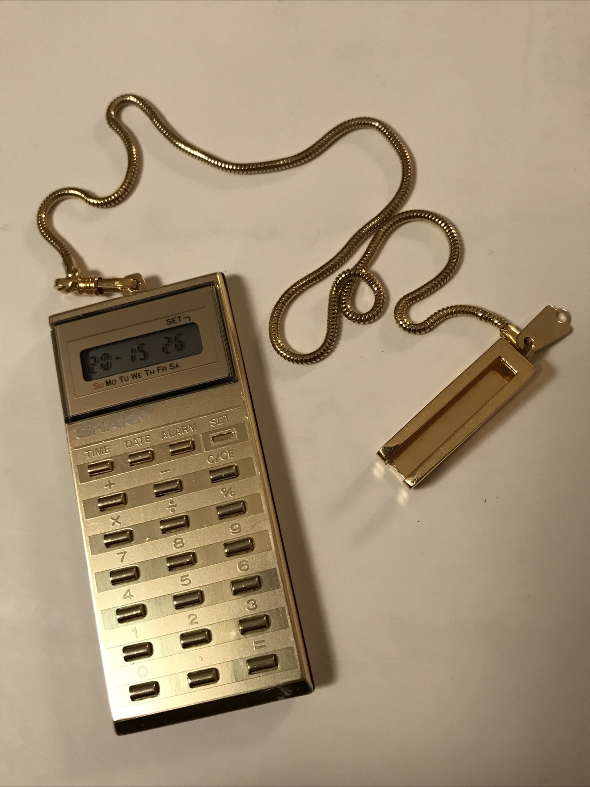 vintage SHARP EL-8061, first all in one chip Calculator