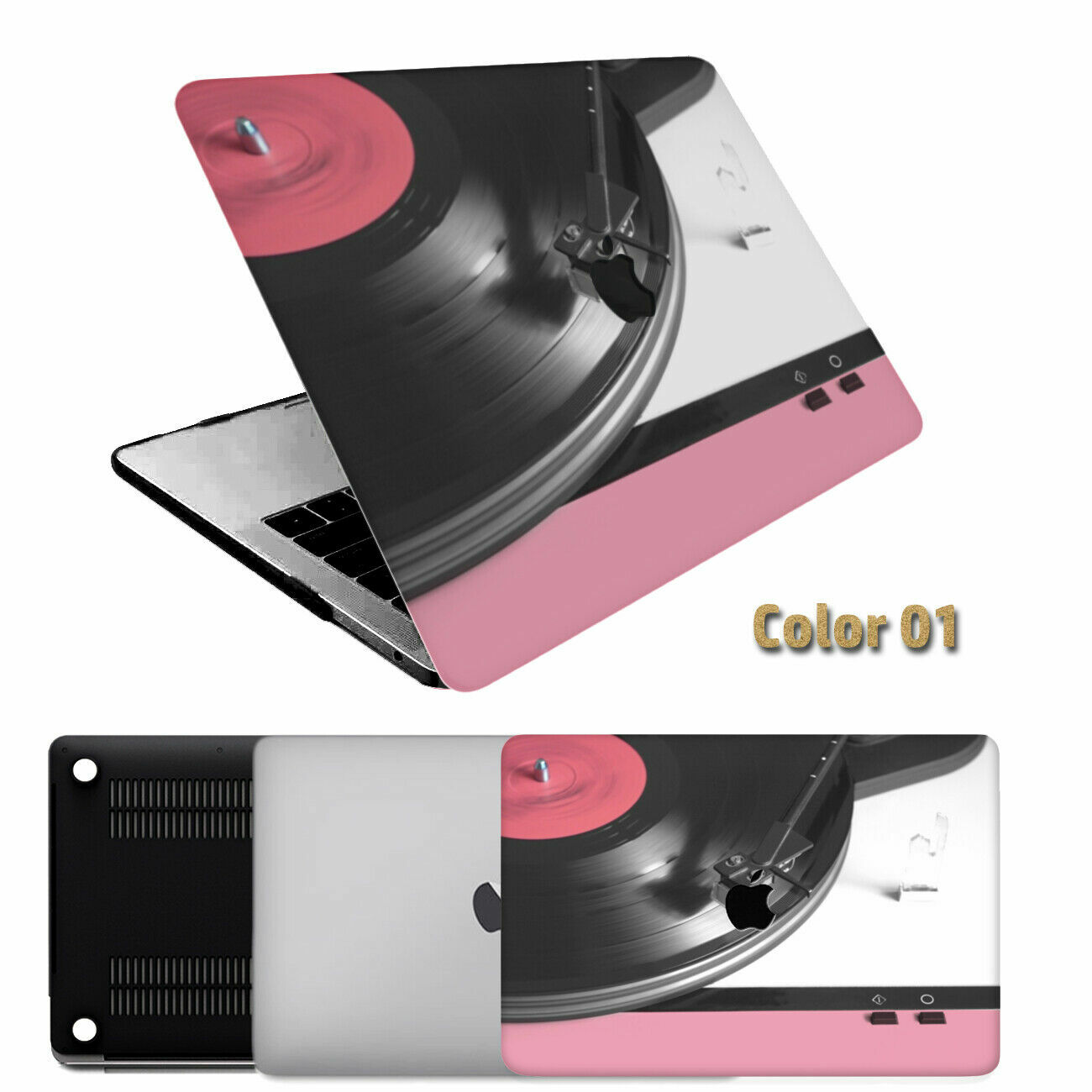For New Macbook Air Pro M1M2 M3 M4 M5 Music Retro CD Player Matt Hard Case Cover