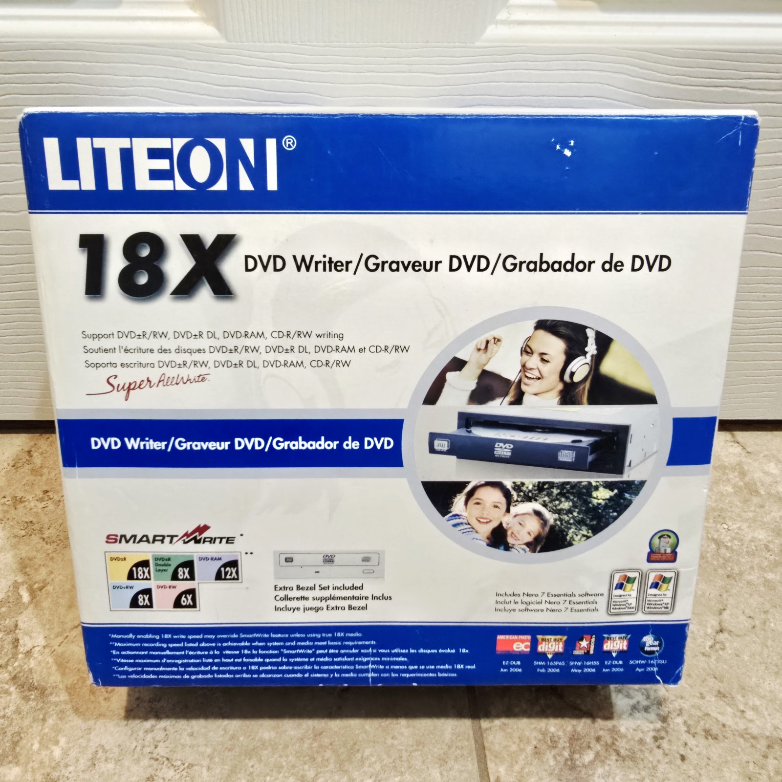 LITE-ON Super AllWrite LH-18A1P-186C 18x DVD±R Burn DVD Writer Extra Bezel NEW 