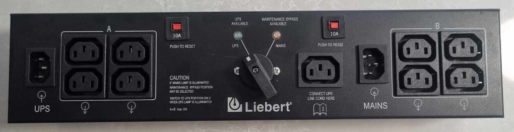 Vertiv Liebert 2U Micropod Maintenance Bypass Switch MP2-210K