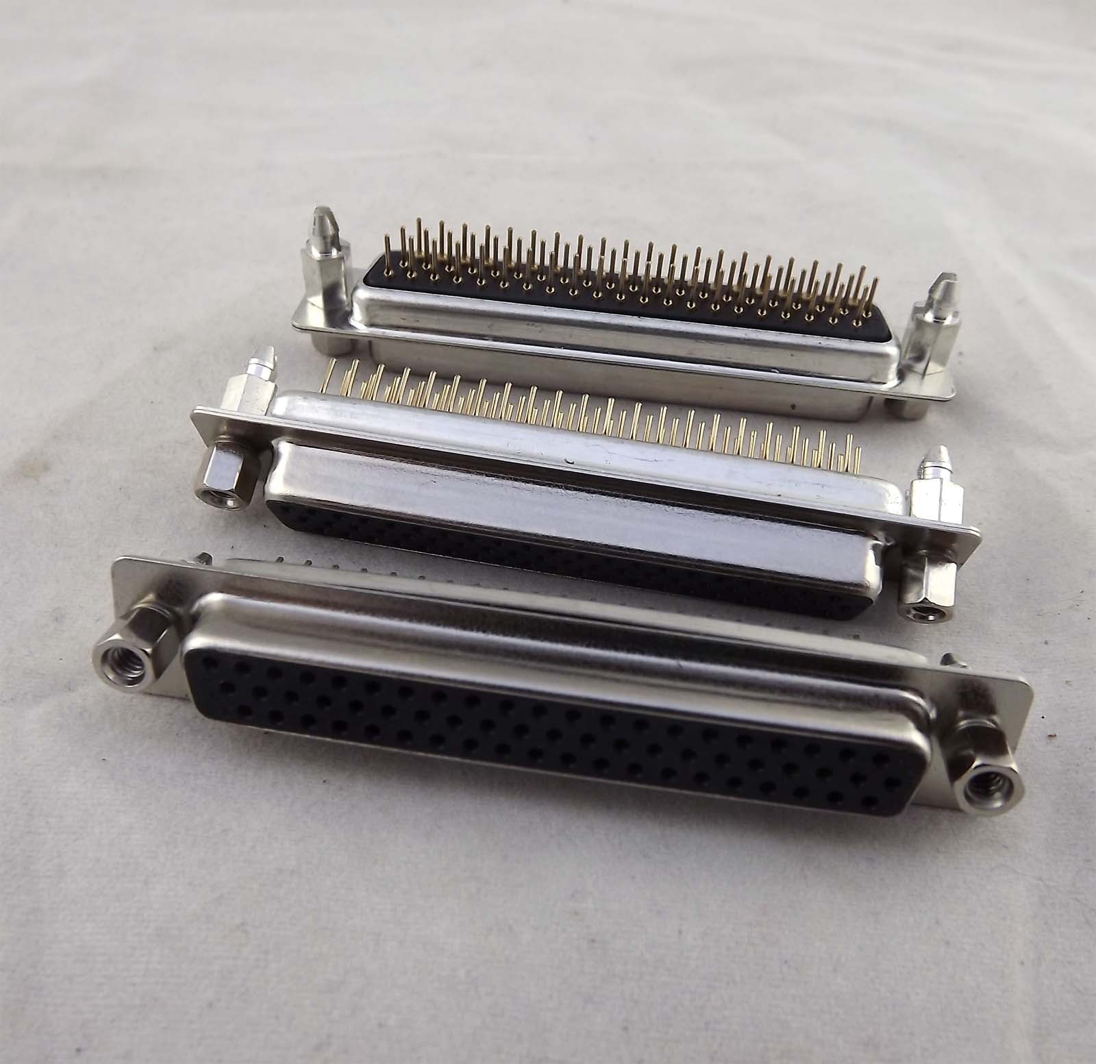 10x D-SUB DB62 62 Pin Female DIP PCB Solder Connector Adapter 3 Rows Lock Screw