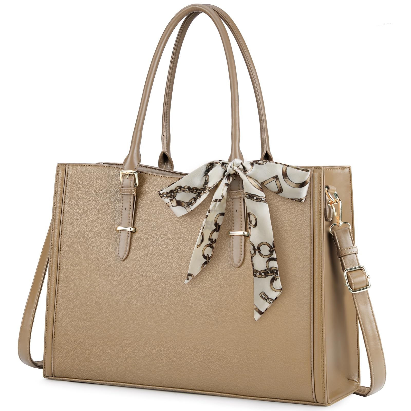 Laptop Bag for Women 15.6 inch Waterproof Tote Leather Work purse Office Trav...