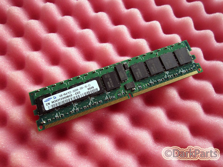 Dell PowerEdge 1850 2850 Memory 1GB RAM Samsung MT393T2950BZ0-CCC PC2-3200R