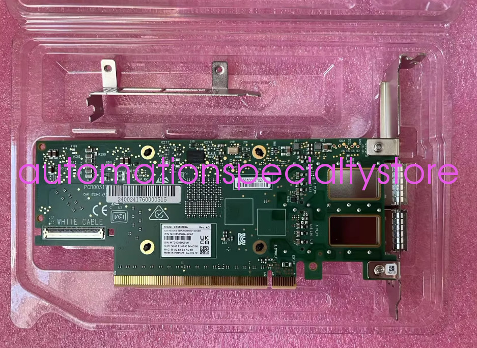 NEW Mellanox  MCX653106A-ECAT  ConnectX-6 VPI Dual-Port Adapter Via DHL or Fedex