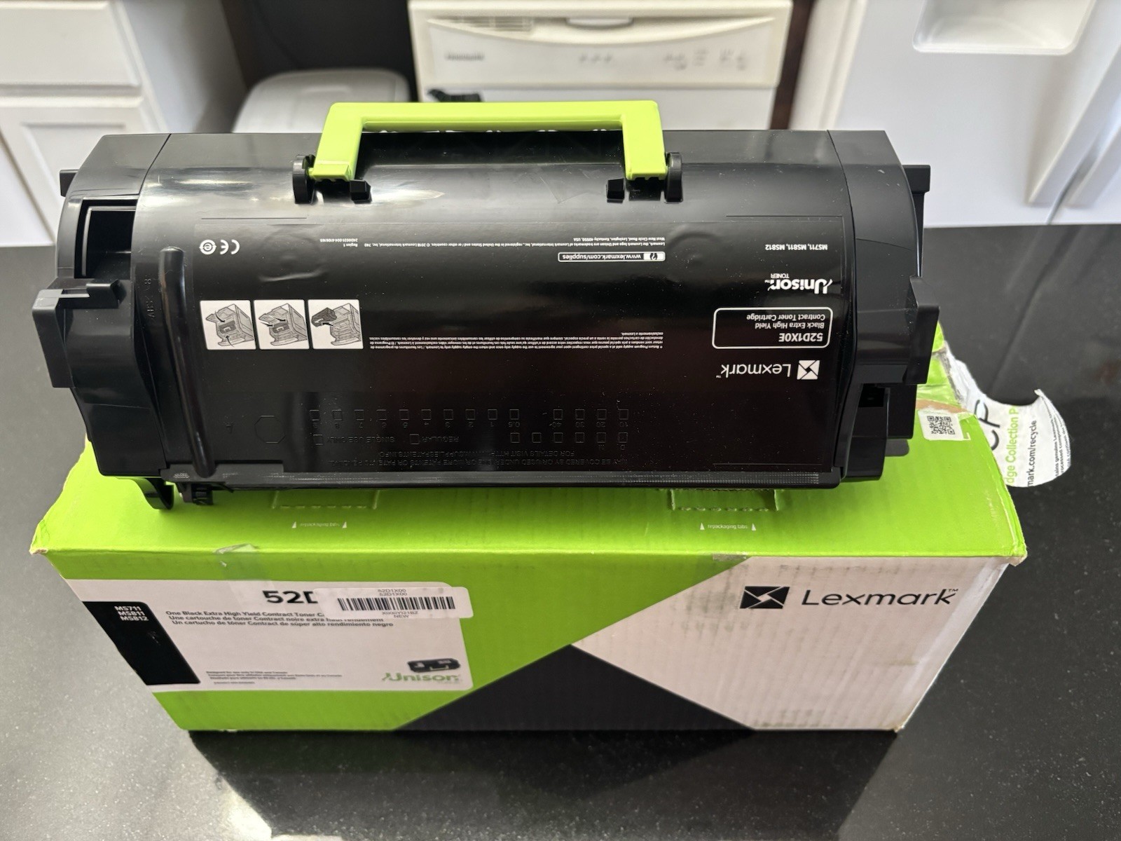 Genuine Lexmark 52D1X00 521X Black Extra High Yield Toner MS711 MS811 MS812