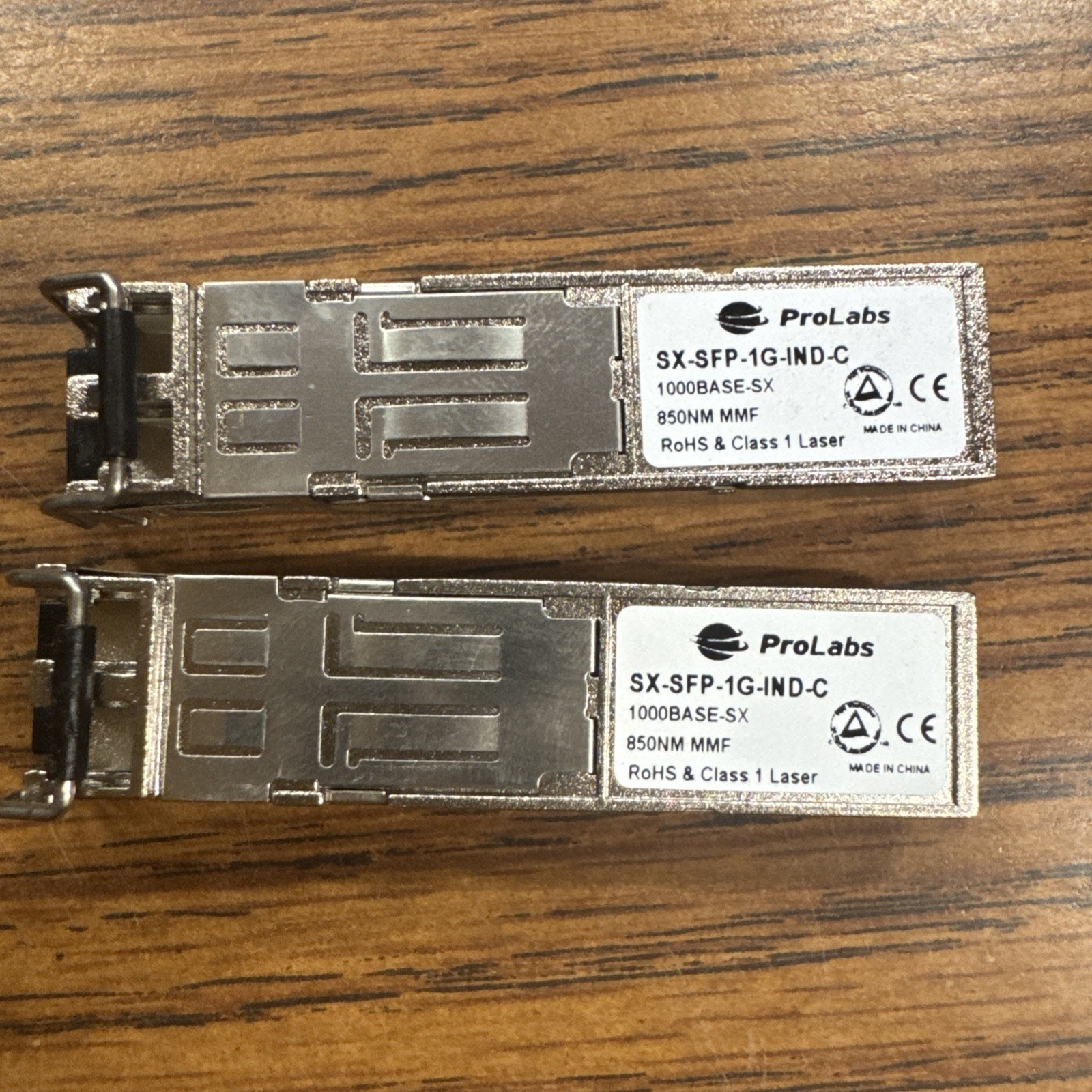 Lot of 2 ProLabs SX-SFP-1G-C 1000Base-SX 850NM MMF Transceivers Bin7 