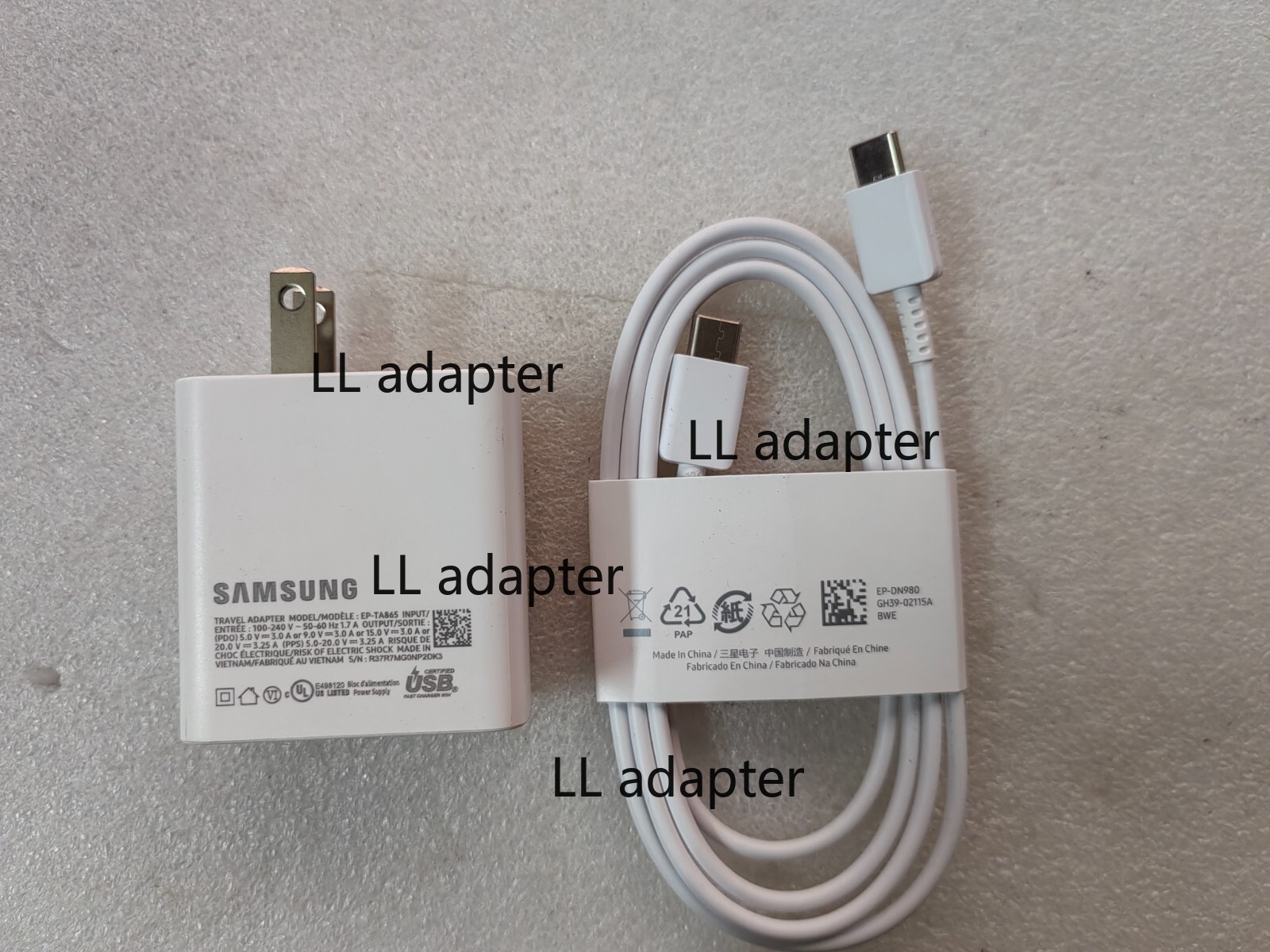 100%Genuine Samsung EP-TA865 65W USB-C 20V charger for Samsung NP960QFG-KA1US