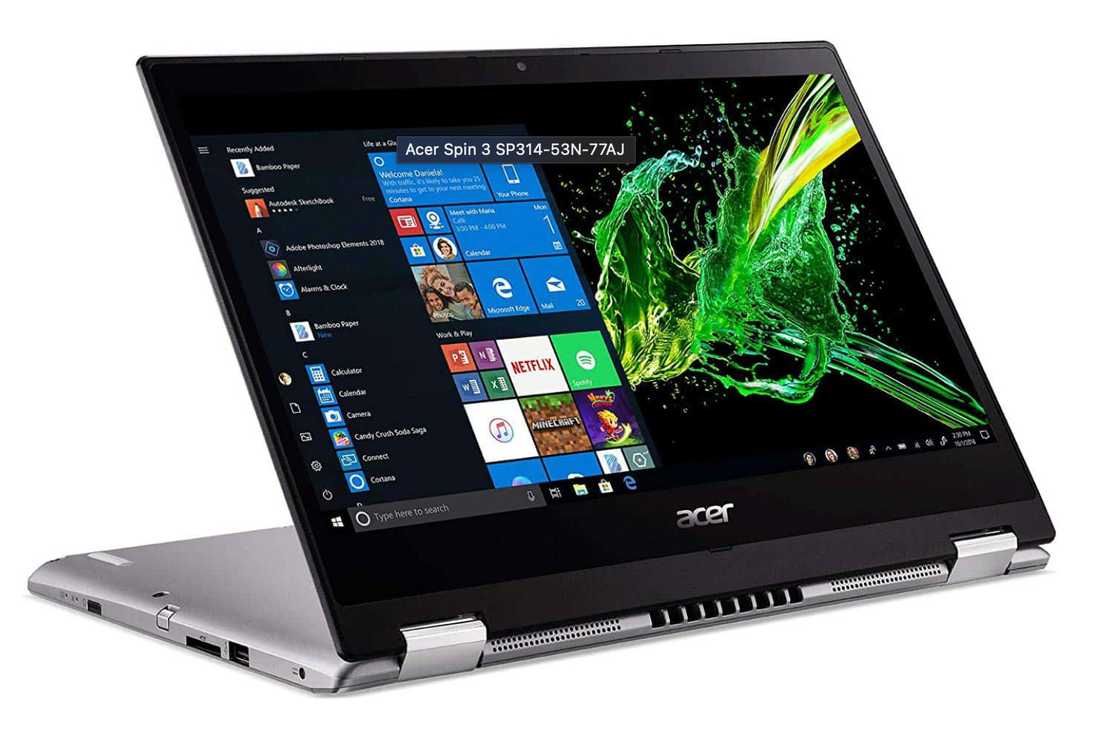 Acer- Spin 3SP314-53N- Spin 3 2-in-1 14"Touch-Screen Laptop IntelCore i5, 8gb