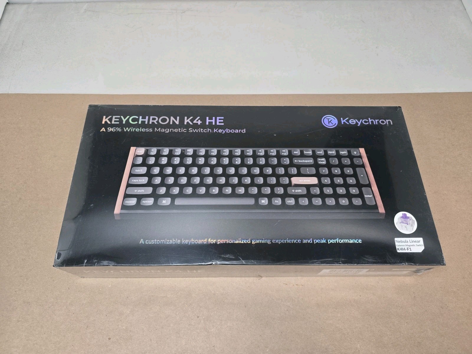 Keychron K4 HE 96% Wireless Hall Effect Keyboard NumberPad Black /Wood Special E