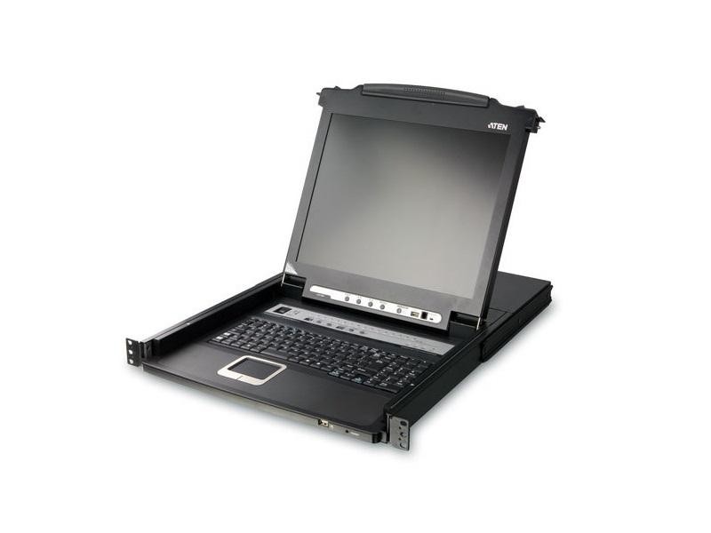 Aten CL5716M 17in 16-Port Single Rail LCD KVM Console