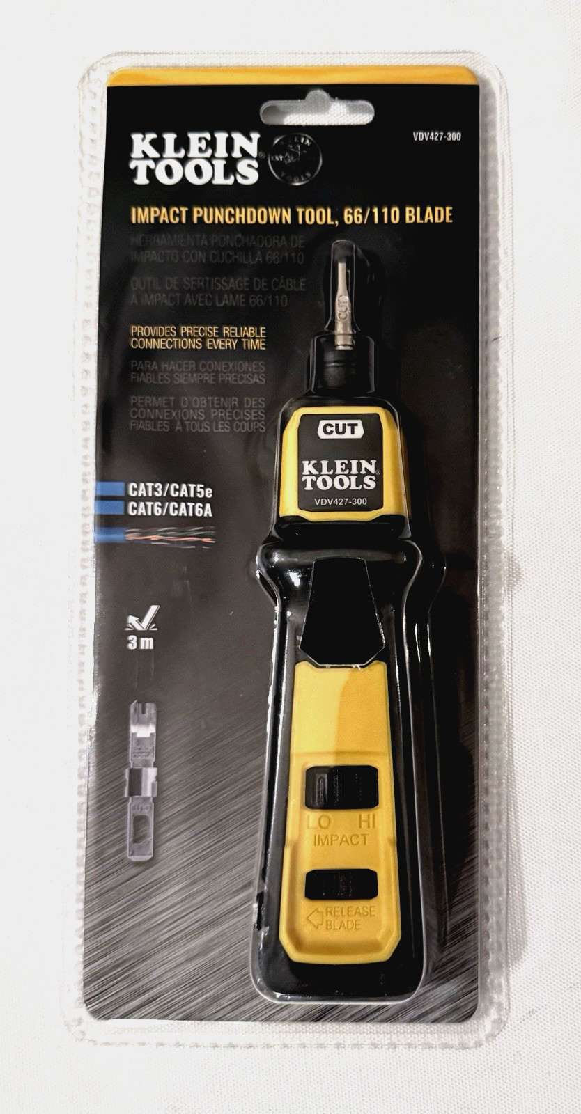 Klein Tools VDV427-300 Impact Punchdown Tool 66/110 Blade 