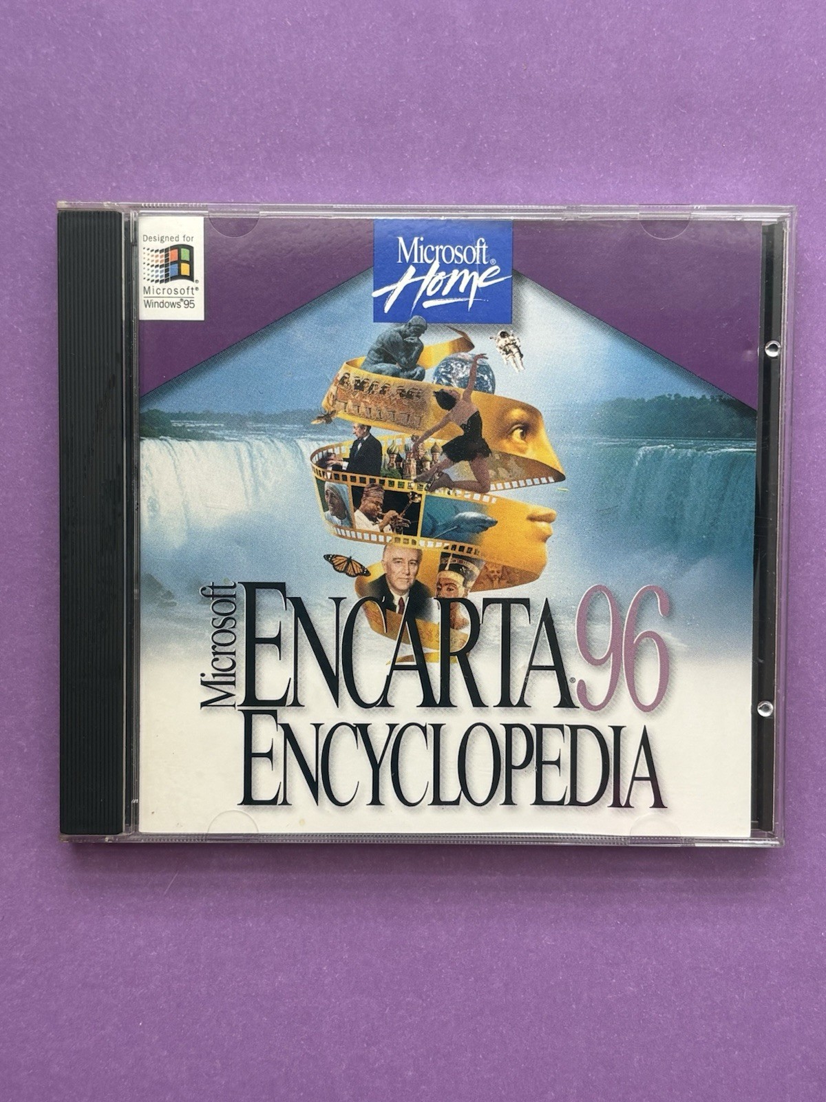 Vintage Microsoft Encarta 96 Encyclopedia CD-ROM Windows 95 Mind Maze