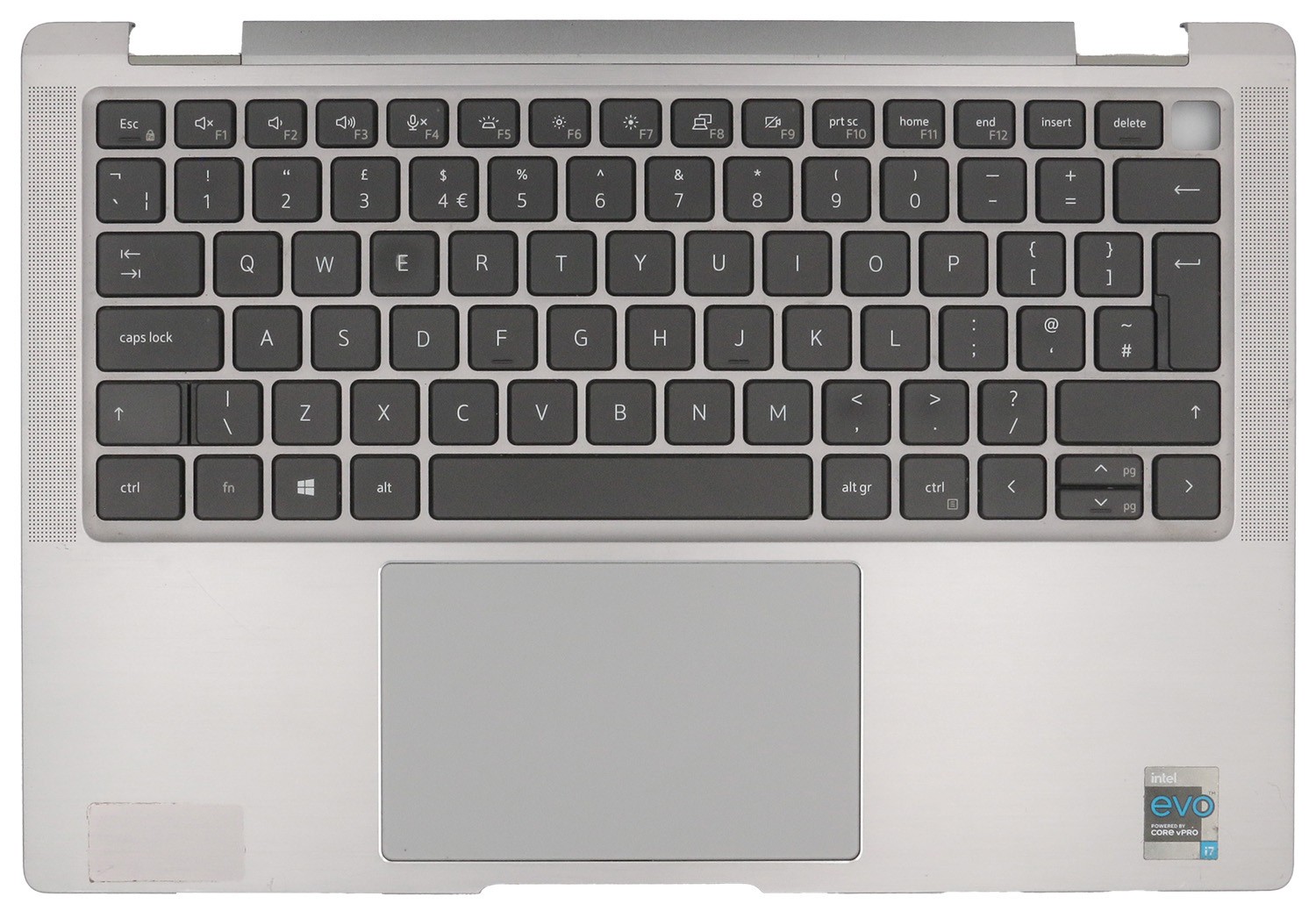 Original UK Keyboard w/ Palmrest Upper Case for Dell Latitude 9430 2-in-1 Silver