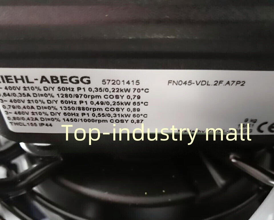 1PC ZIEHL-ABEGG FN045-VDL.2F.A7P2 Fan Axial Fan 400VAC 0.35/0.22KW Fast Shipping
