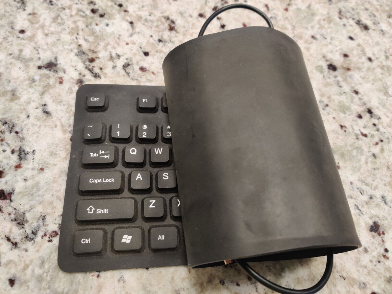 Silicone Keyboard Foldable Flexible USB Dustproof DirtProof FULL SIZE