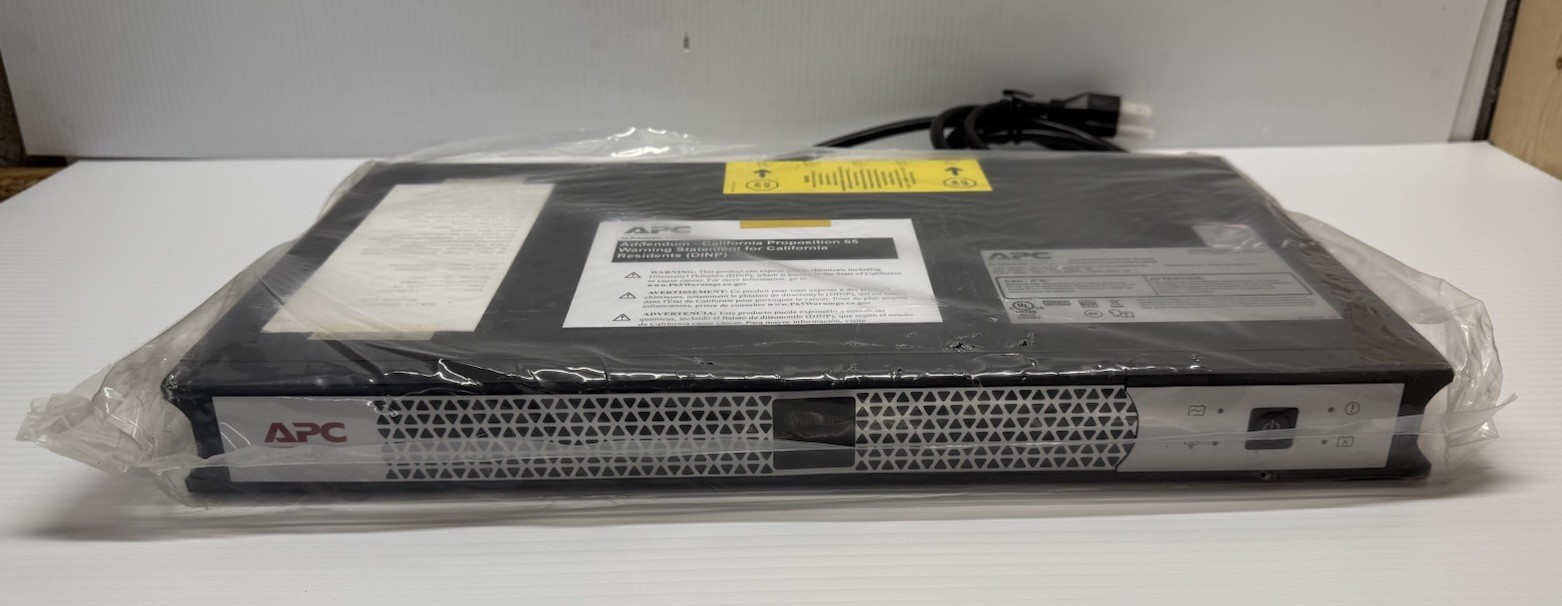 NEW APC SCL500RM1UC Smart-UPS 1U Rack Mount 500VA Lithium Li-Ion Power Supply