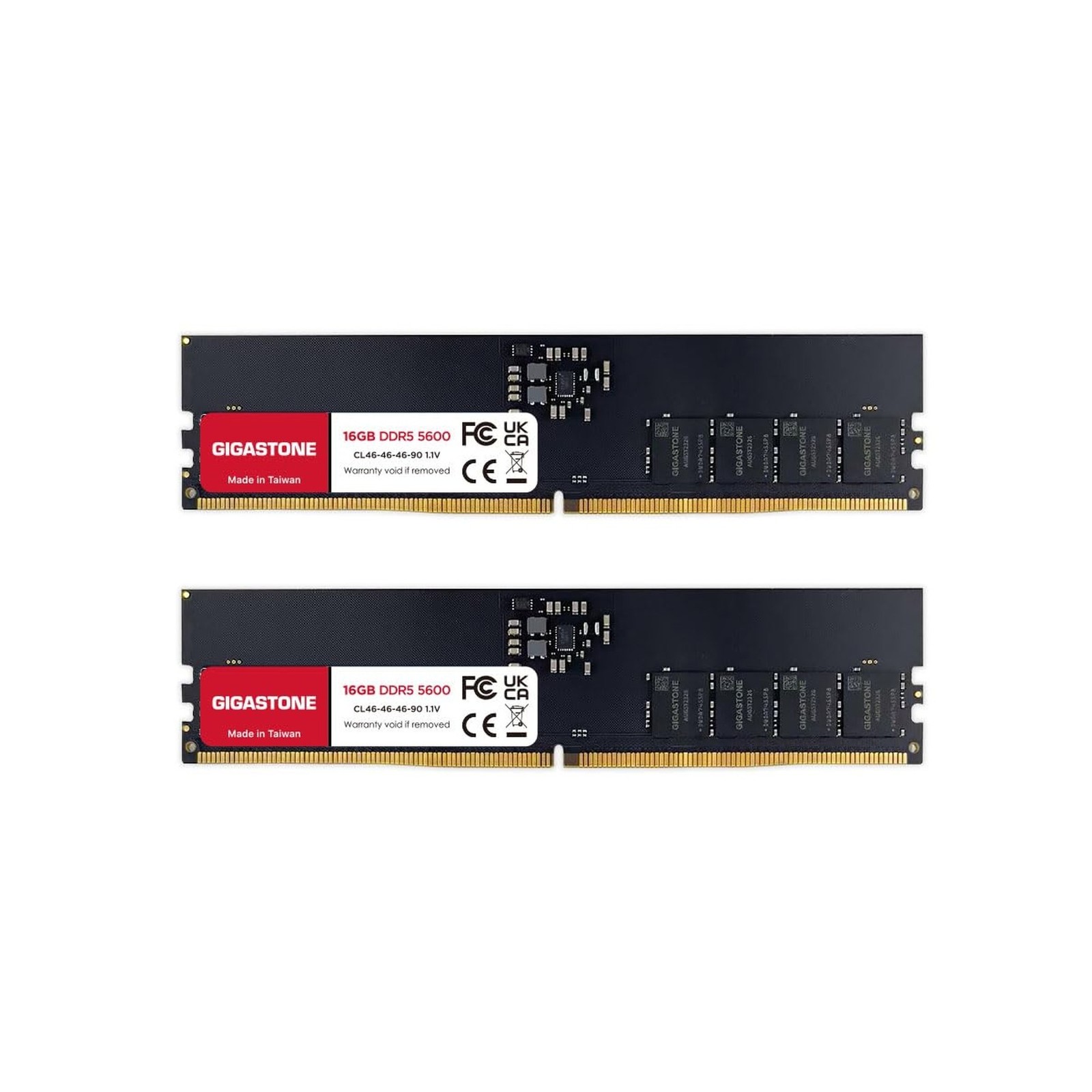 【DDR5 RAM】 GIGASTONE 32GB Kit (2x16GB) DDR5 4800MHz PC5-38400 CL 4