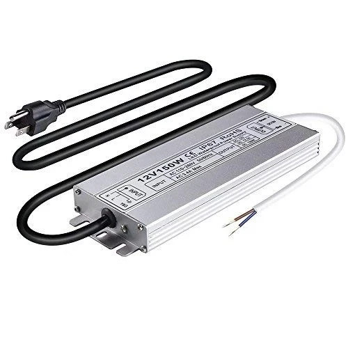 150W 12V DC LED Power Supply, IP67 Waterproof Low Voltage Transformer LED Dri...