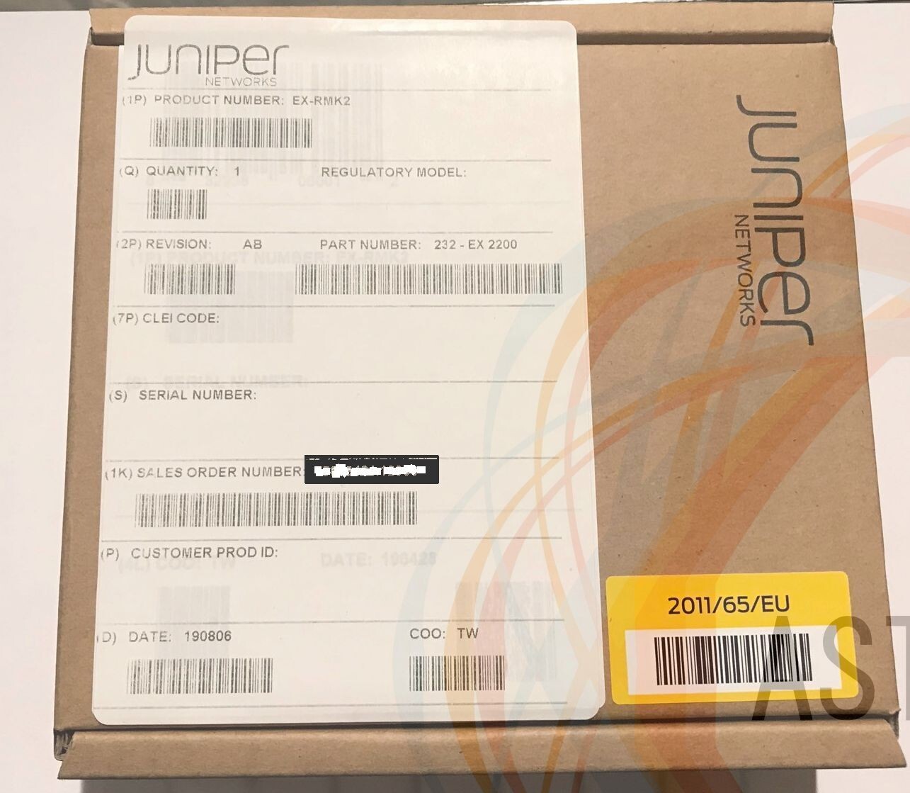 Juniper EX-RMK2 Rack Mount Kit, 4-Post Adjustable RMK