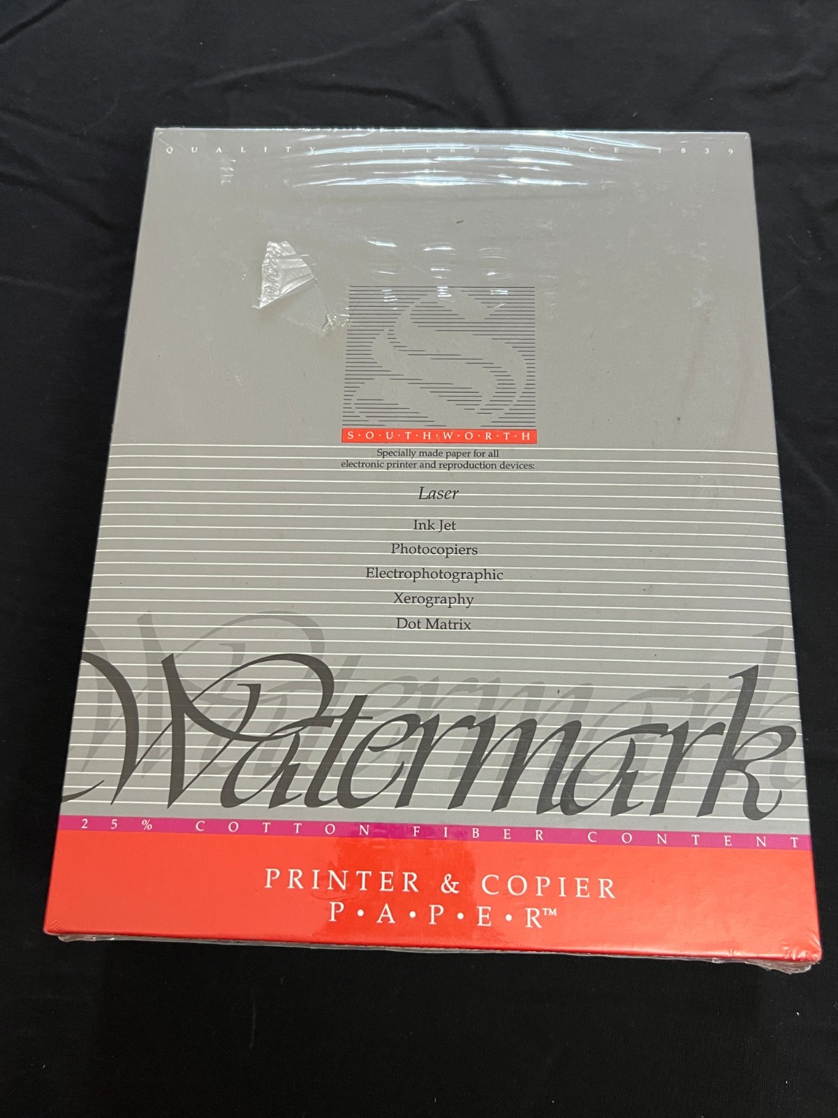 Southworth Paper 8.5x11 Watermark 463C Ivory Cotton Heavyweight 20lb 500 Sheets