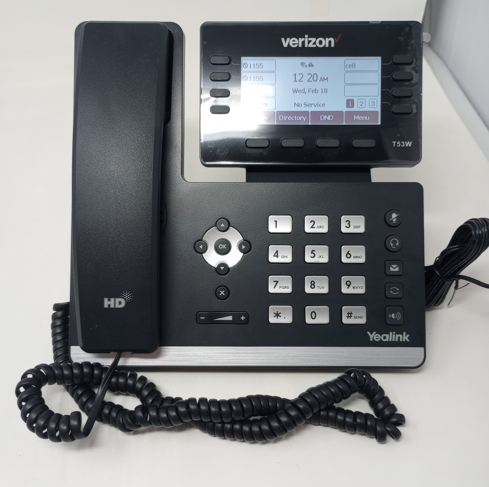 Yealink Prime Business Phone SIP-T53W (Inc. Base, Stand, Receiver, & AC Adapter)