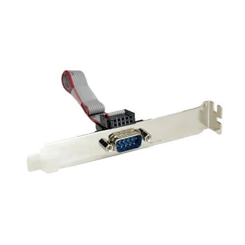 Kentek 12" Inch DB9 to IDC 10 Serial Expansion Port Bracket RS-232 Everex Cable
