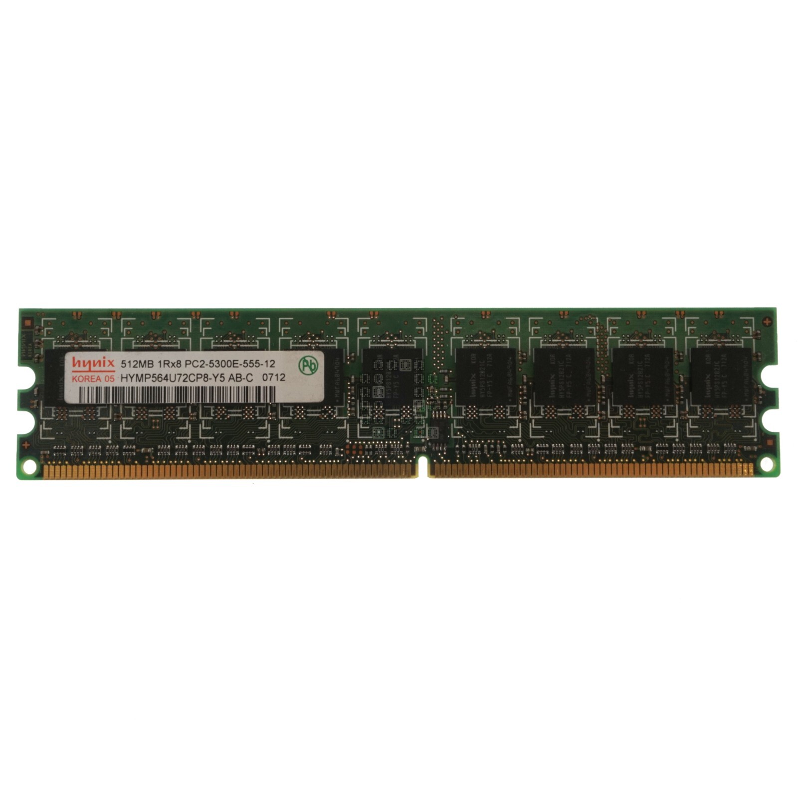 Hynix HYMP564U72CP8-Y5 512MB DDR2 DIMM ECC Unbuffered Memory Module