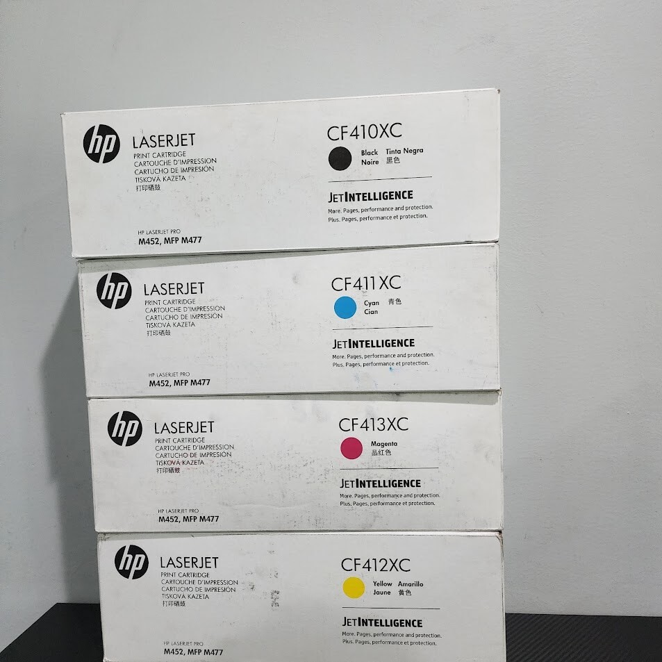 HP CF410XC CF411XC CF413XC CF412XC TONER Cartridge Lot of 4