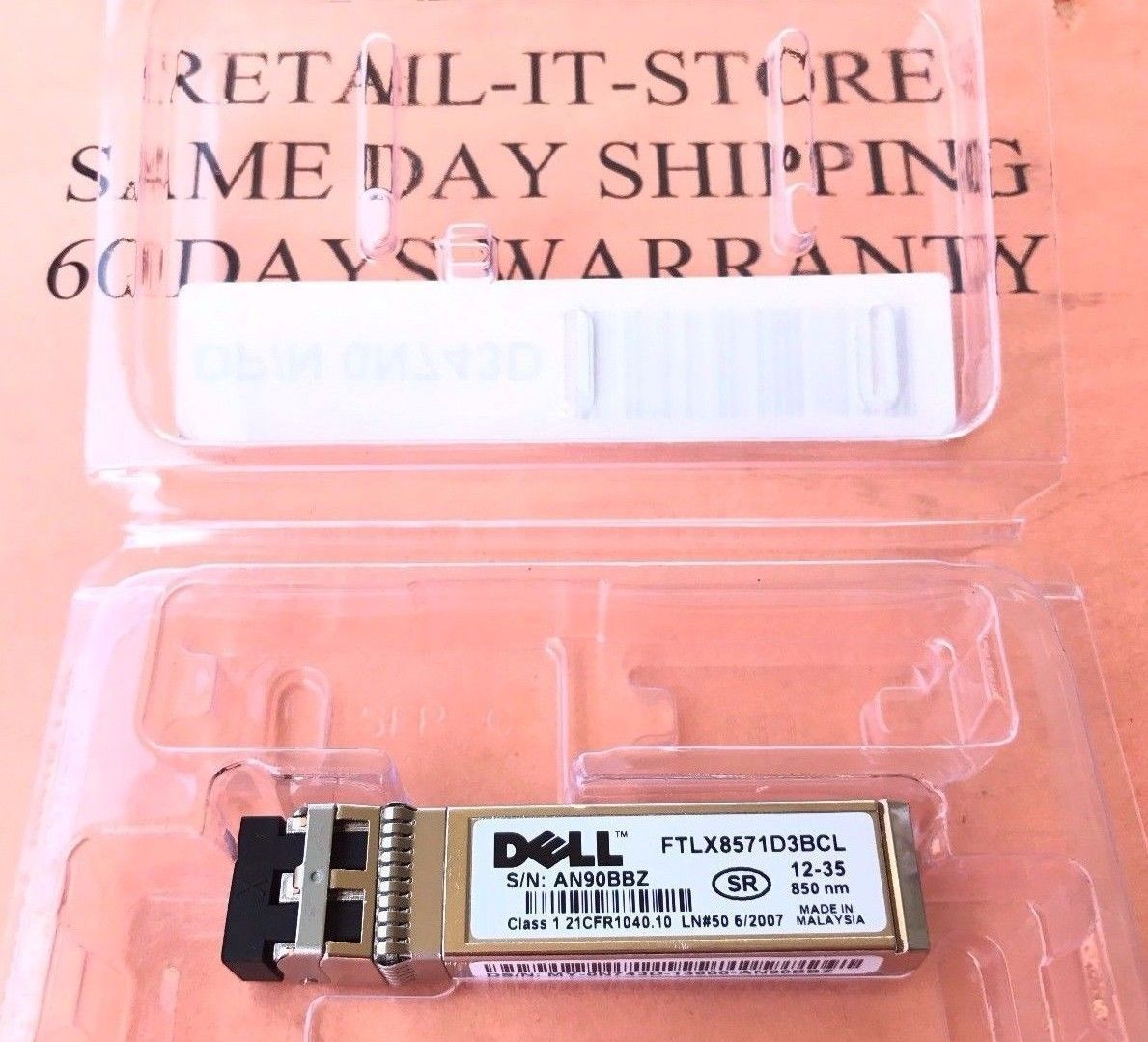 Dell 10GbE SFP+SR for DELL EQUALLOGIC PS4100 PS6110 PS6210 PS6510 PS6610 