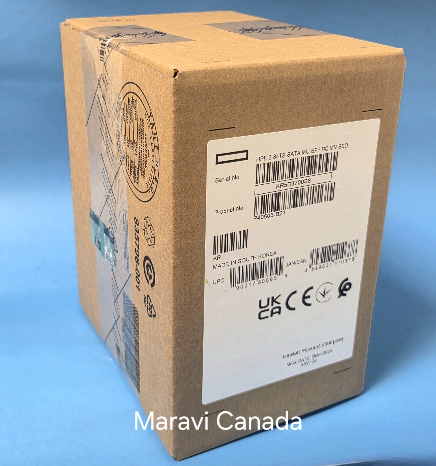 *BRAND NEW* HP HPE 2.5" 3.84TB 6G SATA SSD P40505-B21 P55192-004 MK003840GXPTL