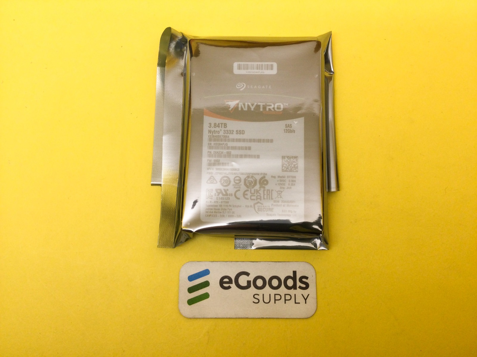 Seagate Nytro 3332 3.84TB SAS 12Gb/s 2.5in ENT SSD XS3840SE70084 new
