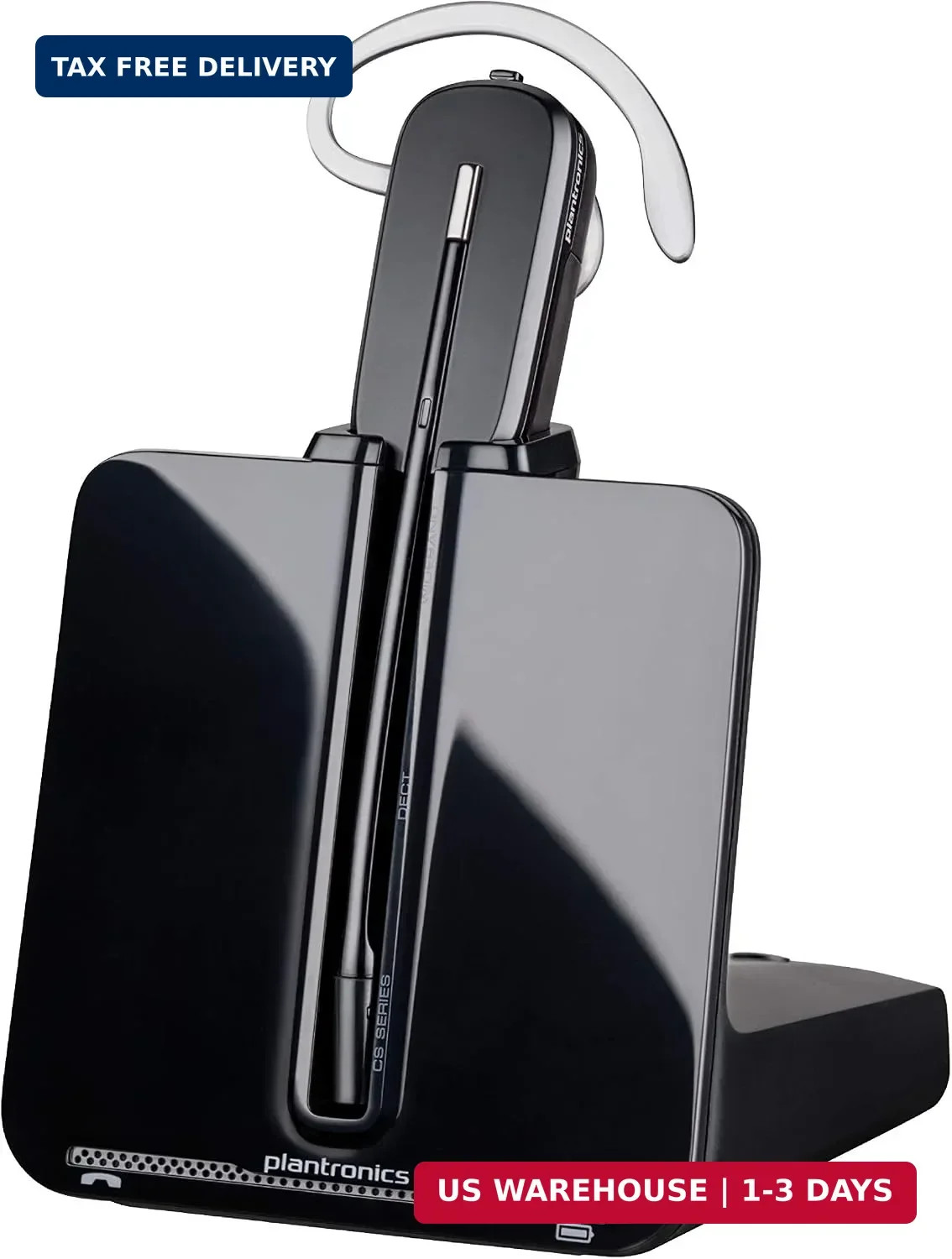Plantronics - CS540 Wireless DECT Headset (Poly) - Single Ear (Mono) Convertible
