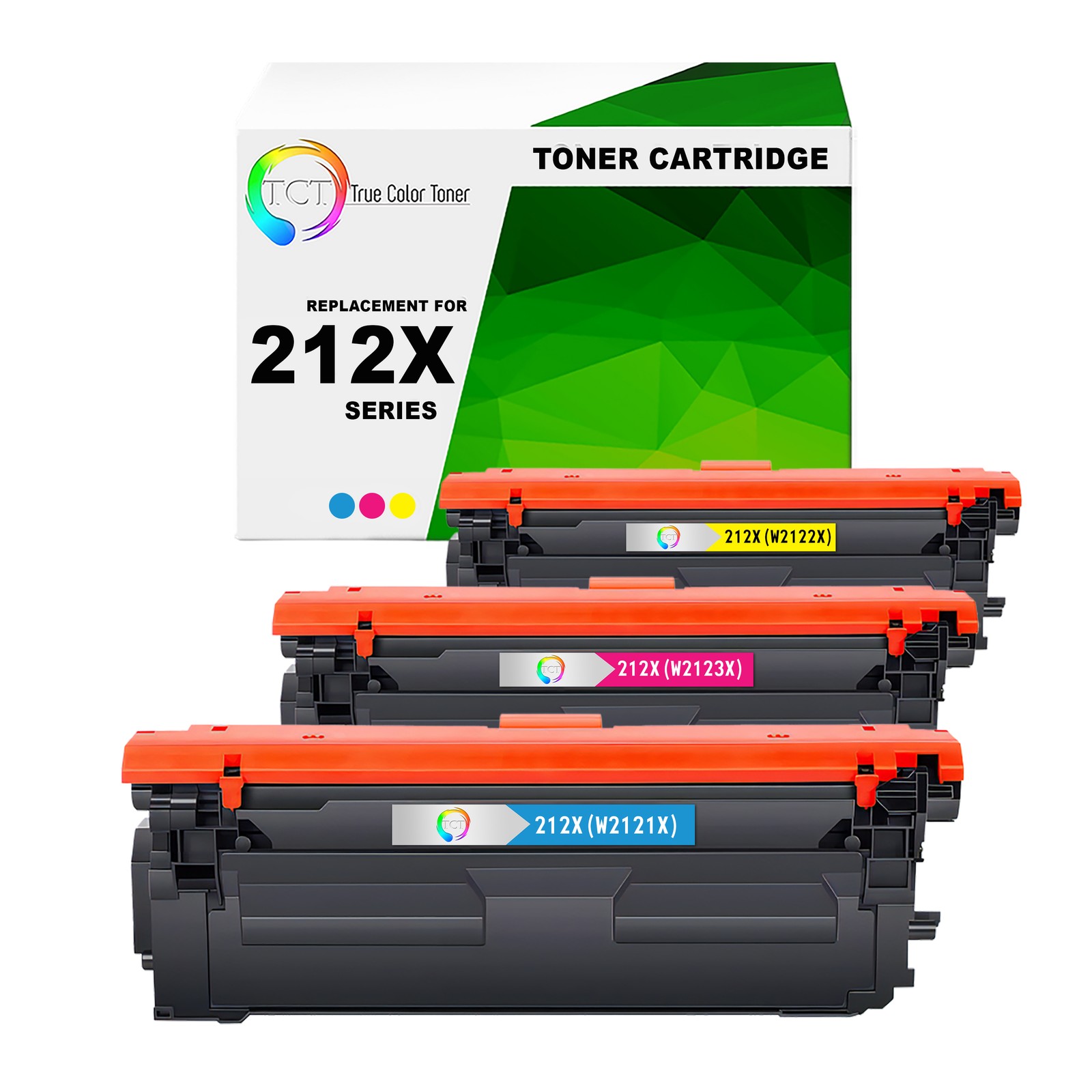 3 Pack TCT Premium 212X CYM HY for Compatible HP LaserJet MFP M578c Toner