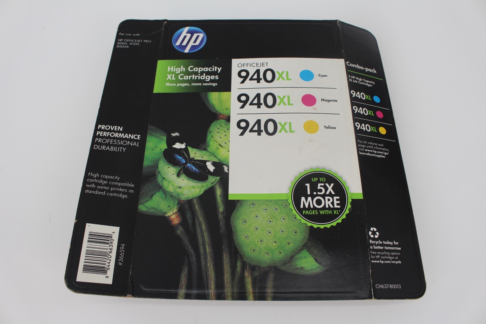 3 X Genuine OEM HP 940XL Combo Pack High Yield Ink Cartridge